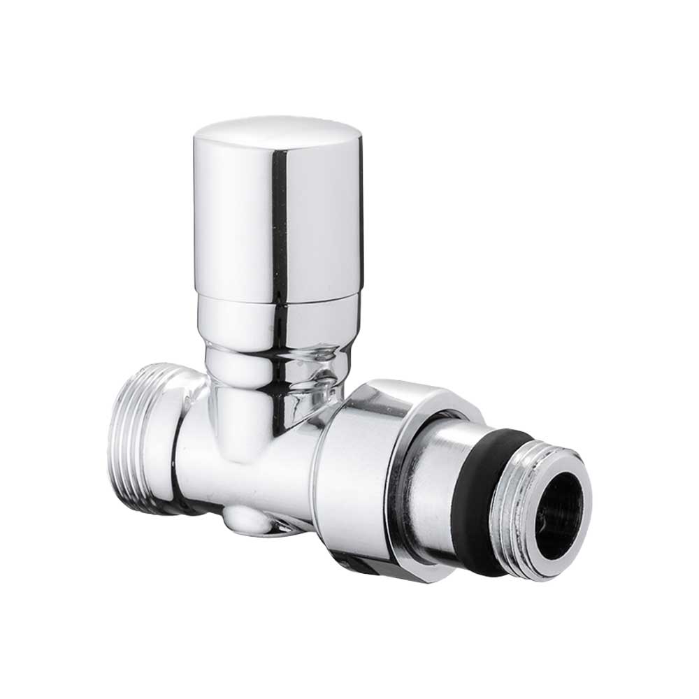 Detentore micrometrico diritto attacco rame, multistrato e PE-X Aida cromo 3/8" - 24x1,5 — ICMA - HD casa