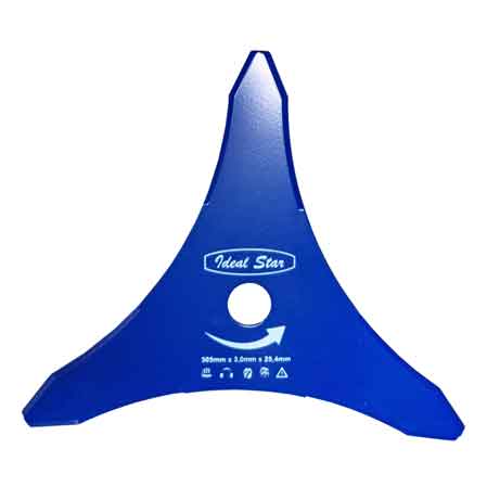 Disco per decespugliatore 3 denti doppia affilatura Ø 255x3,0 mm — Cardinale - HD casa