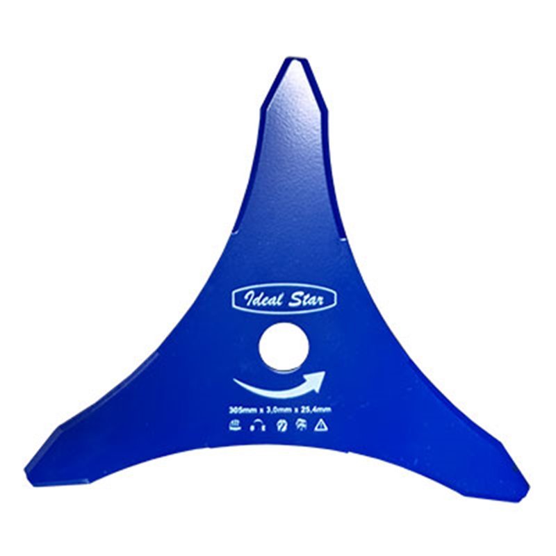 Disco per decespugliatore 3 denti doppia affilatura Ø 305x3,0 mm — Cardinale - HD casa