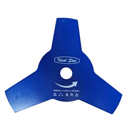 Disco per decespugliatore 3 denti Ø 255x1,4 mm — Cardinale - HD casa