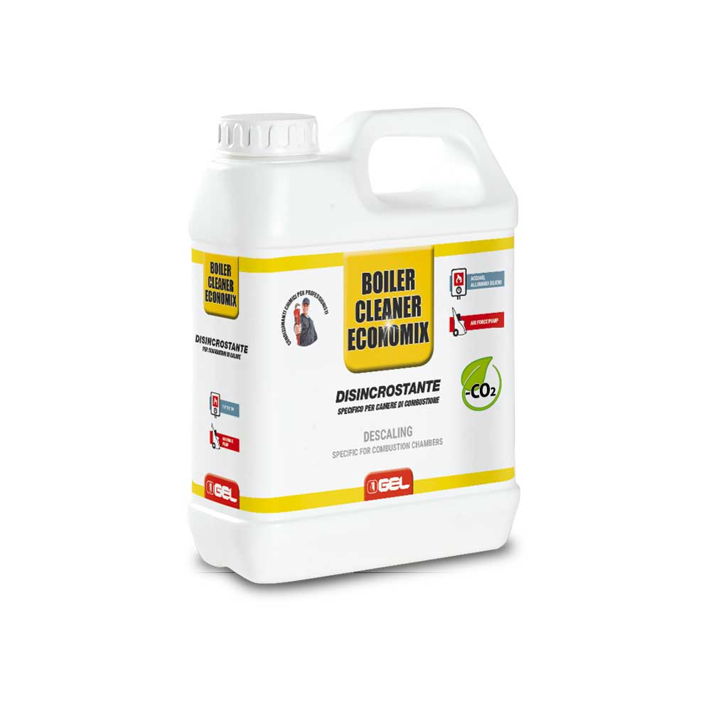 Disincrostante per camera di combustione caldaie a condensazione boiler cleaner ECONOMIX" tanica 1 kg — GEL - HD casa