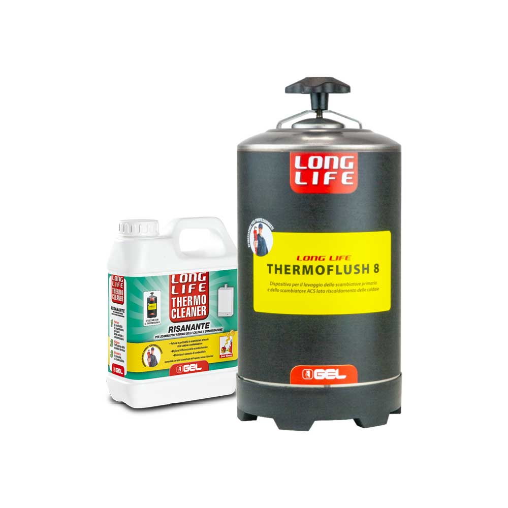 Dispositivo di lavaggio pressurizzabile ll thermoflush 8" m 3/4" — GEL - HD casa