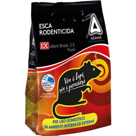 Esca topicida brody 2,5 esca fresca 150 gr — Kollant - HD casa