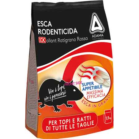 Esca topicida ratibrom 5.0 grano 1,5 kg — Kollant - HD casa