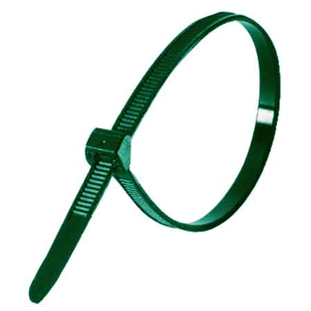 Fascetta di cablaggio verde 3,6x140 mm — Cardinale - HD casa