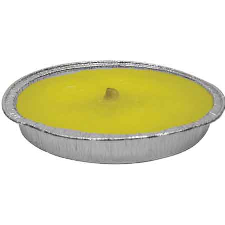 Fiaccola alla citronella in stagnola Ø 17x2,5h cm - HD casa