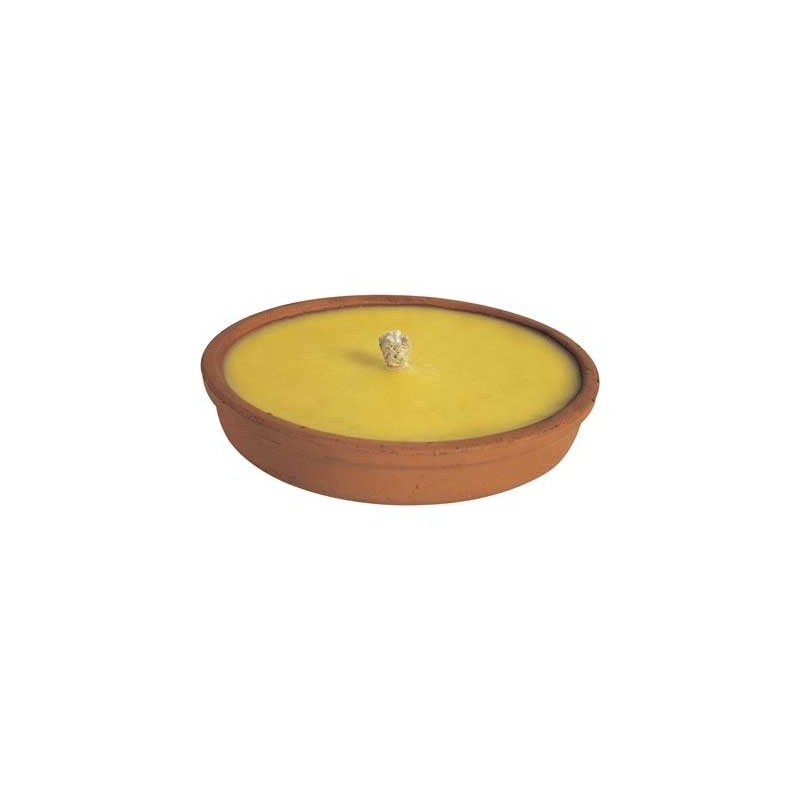 Fiaccola alla citronella in terracotta Ø 11x2,5h cm - HD casa