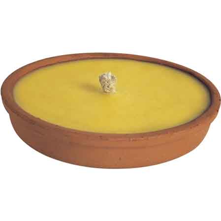 Fiaccola alla citronella in terracotta Ø 11x2,5h cm - HD casa