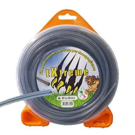 Filo per decespugliatore professionale co-estruso quadro Extreme 4,0 mm x 9 mt — MADE IN Italy - HD casa