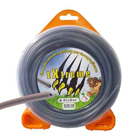 Filo per decespugliatore professionale co-estruso tondo Extreme Ø 3,0 mm x 55 mt — MADE IN Italy - HD casa