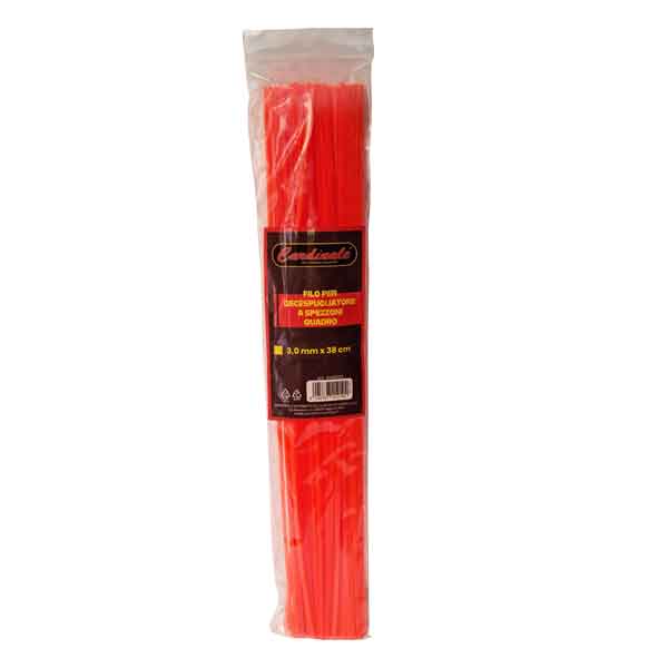 Filo per decespugliatore quadro a spezzoni Cardinale 3,3 mm x 38 cm - confezione 30 pezzi - HD casa