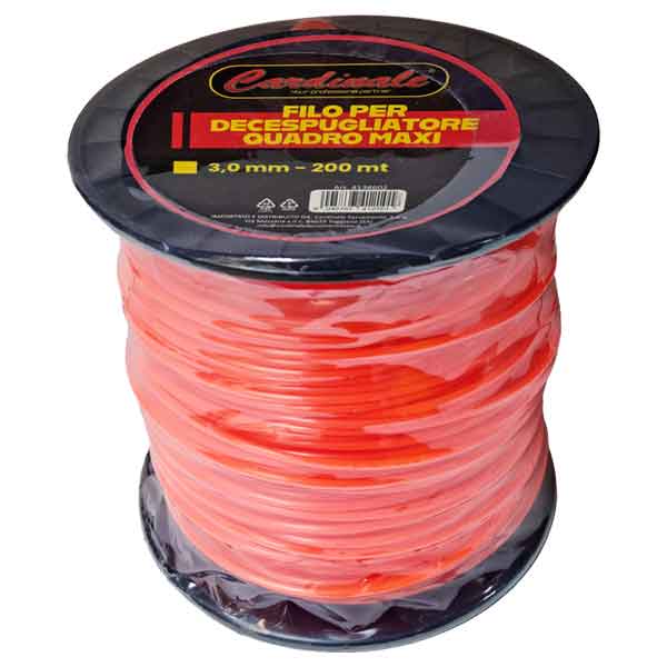 Filo per decespugliatore quadro maxi Cardinale 5,0 mm x 100 mt - HD casa