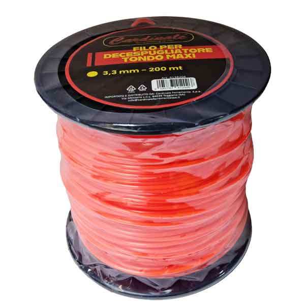 Filo per decespugliatore tondo maxi Cardinale Ø 3,3 mm x 200 mt - HD casa