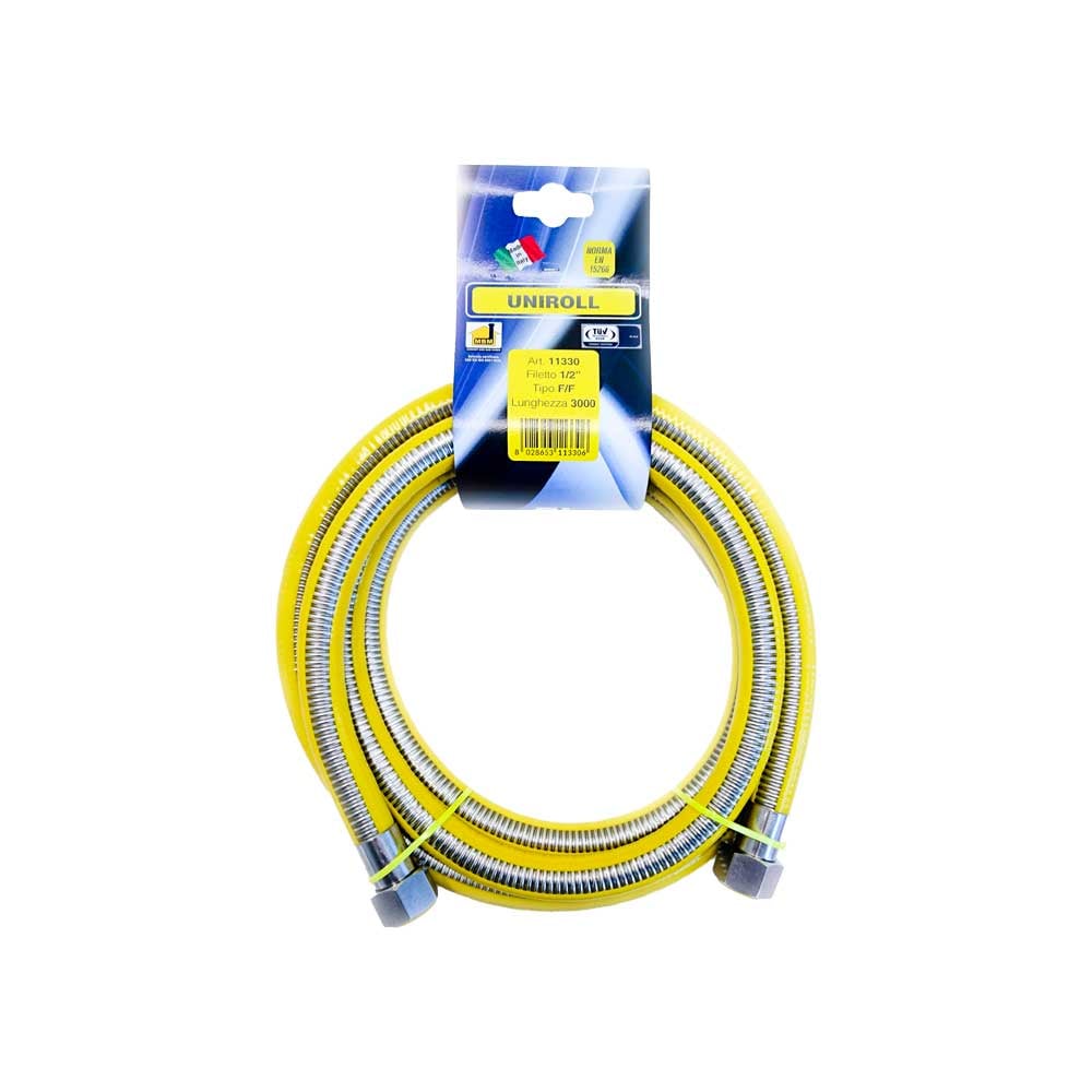 Flessibile gas 1/2" F/F per cucina rivestito 400 cm - HD casa