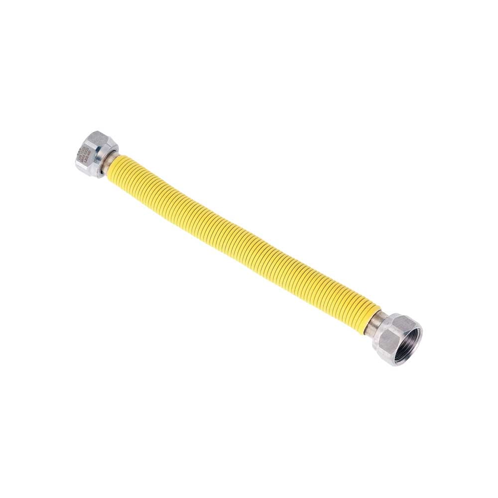 Flessibile gas INOX rivestito F/F 3/4" - 220-420 mm - HD casa