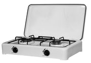 Fornello a gas 2 fuochi 58x31x13 cm - HD casa
