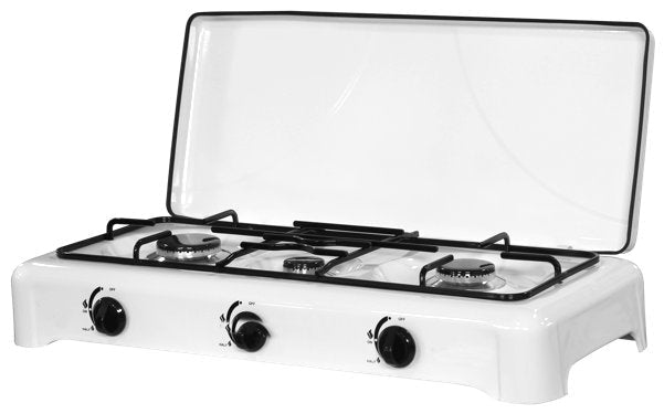 Fornello a gas 3 fuochi 69x31x13 cm - HD casa