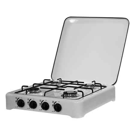 Fornello a gas 4 fuochi 49x49x13 cm - HD casa