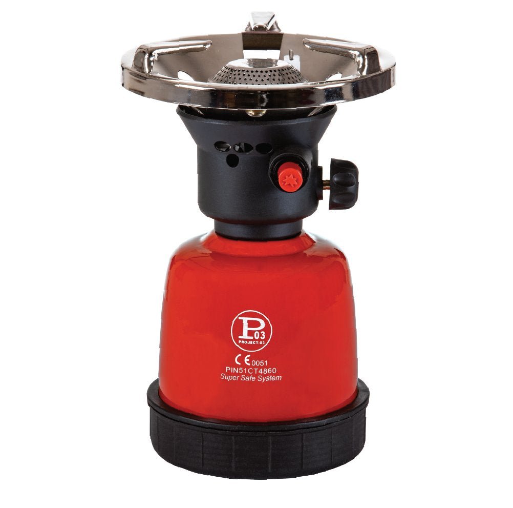 Fornello a gas da campeggio accensione piezo 190 gr — Project - HD casa