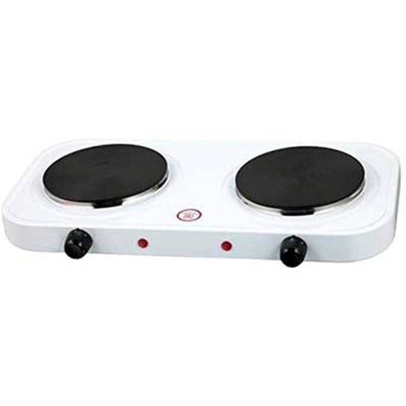 Fornello elettrico 2 piastre 2 x Ø 15,5 cm - 1000/2000 watt - HD casa
