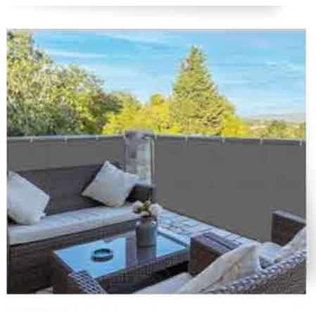 Frangivista in PVC Cardinale cm 90x300 - colore marrone - HD casa
