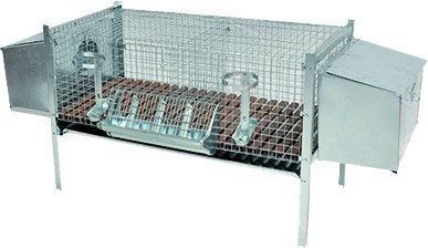 Gabbia per conigli due fattrici cm 100x50x70h - HD casa