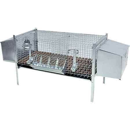 Gabbia per conigli due fattrici cm 100x50x70h - HD casa