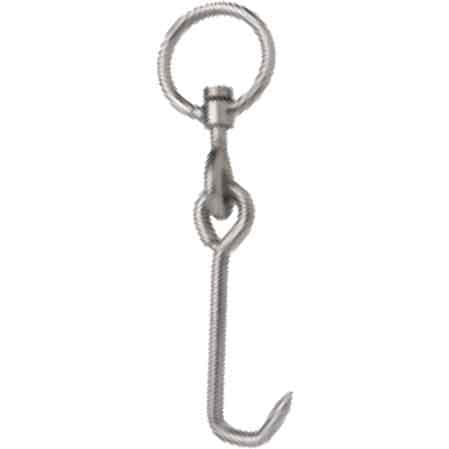 Gancio girevole snodato con anello 220x6 mm - HD casa