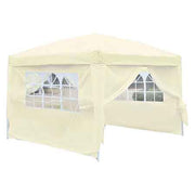 Gazebo con chiusure laterali 3x3 mt - colore bianco — Cardinale - HD casa