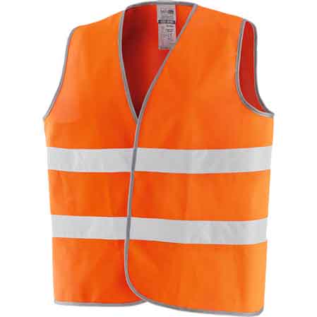 Gilet alta visibilità tg. unica - colore arancio — Cardinale - HD casa