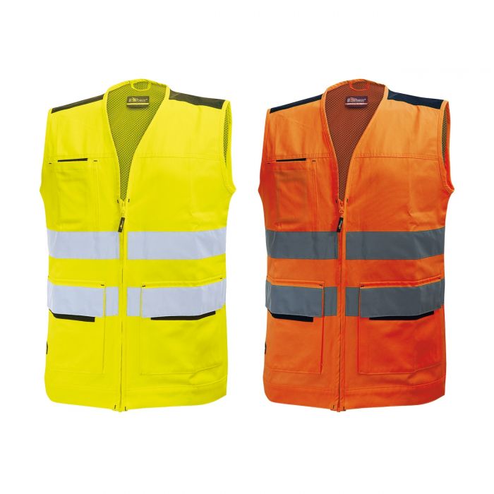 Gilet alta visibilità tg. unica - colore giallo — Cardinale - HD casa