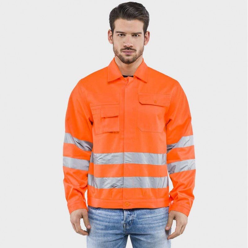 Giubbino alta visibilita tg. xl - colore arancio - HD casa