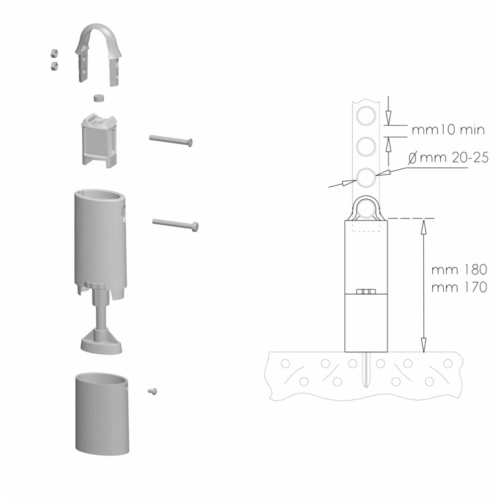 Giunto a bandiera per termoarredo bianco — Lazzarini - HD casa
