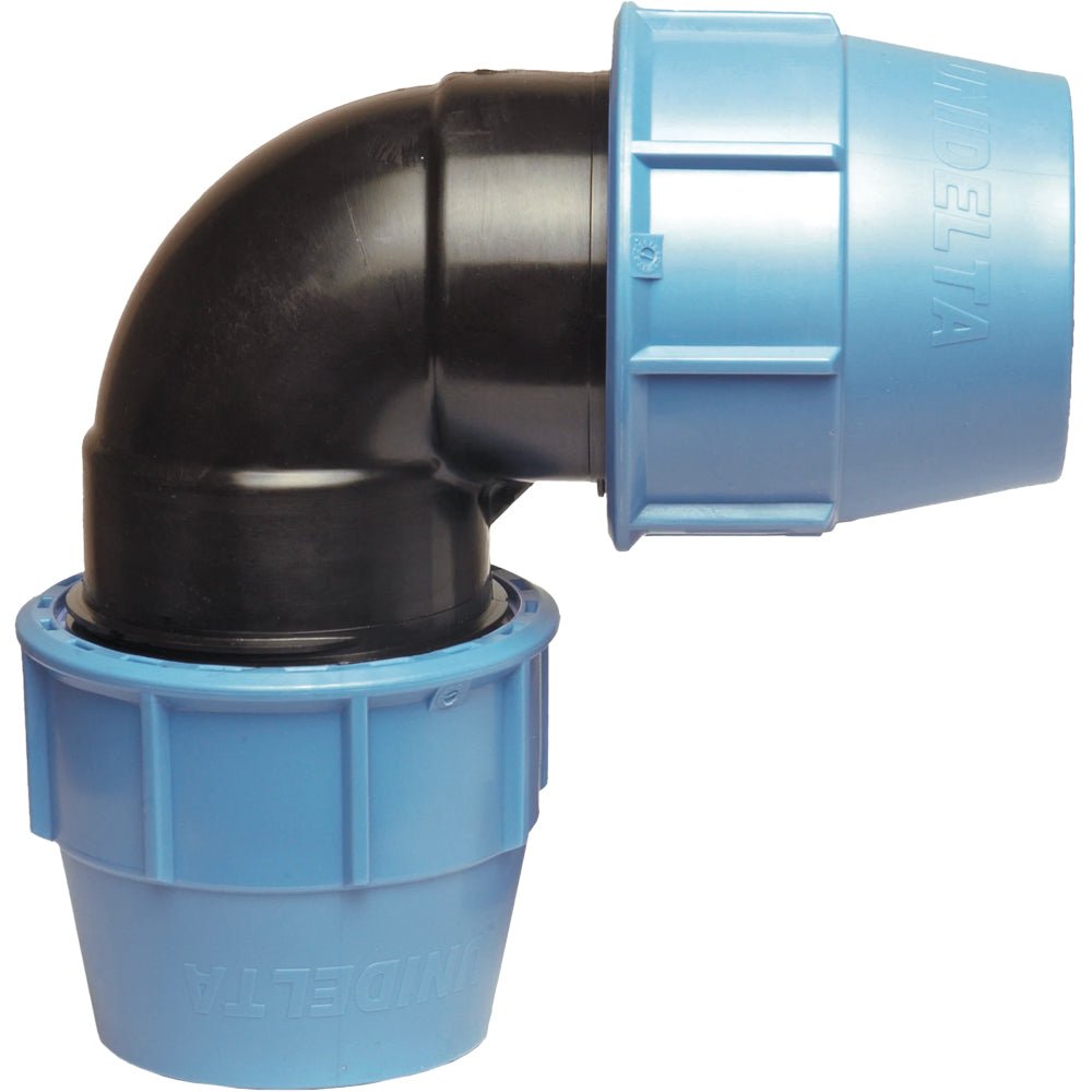 Gomito doppio a compressione per tuo polietilene Unidelta Ø25x25 - PN16 - HD casa