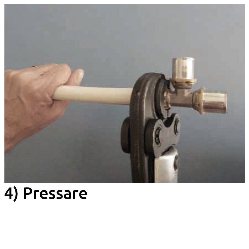 Gomito doppio a pressare per tubo multistrato ICMA Ø26 x Ø26 - HD casa