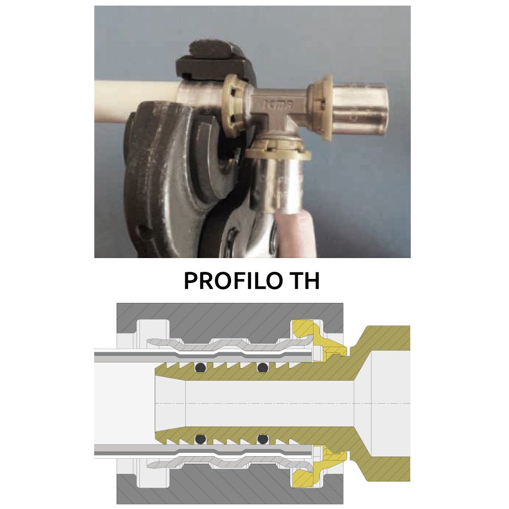 Gomito doppio a pressare per tubo multistrato ICMA Ø26 x Ø26 - HD casa