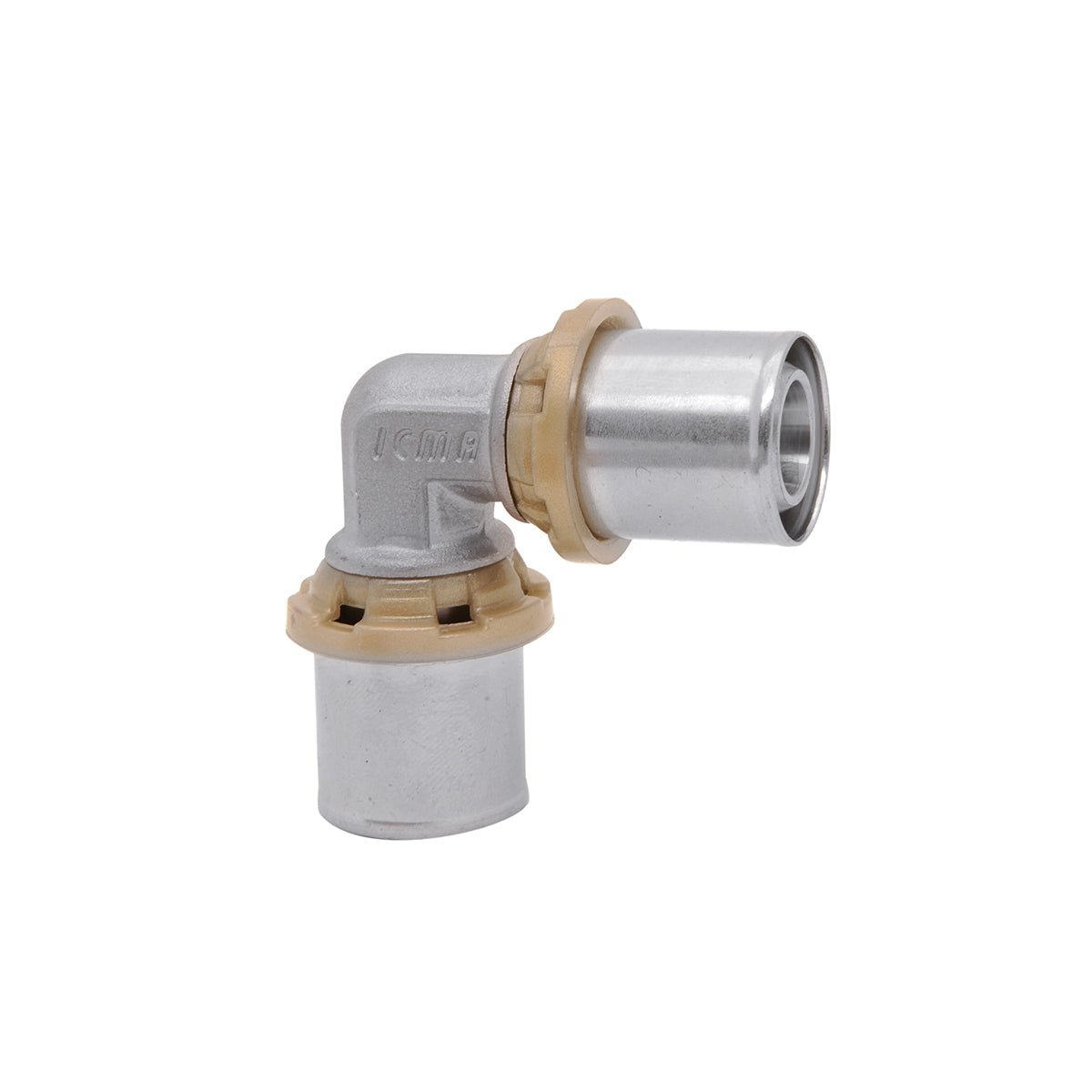 Gomito doppio a pressare per tubo multistrato ICMA Ø32 x Ø32 - HD casa