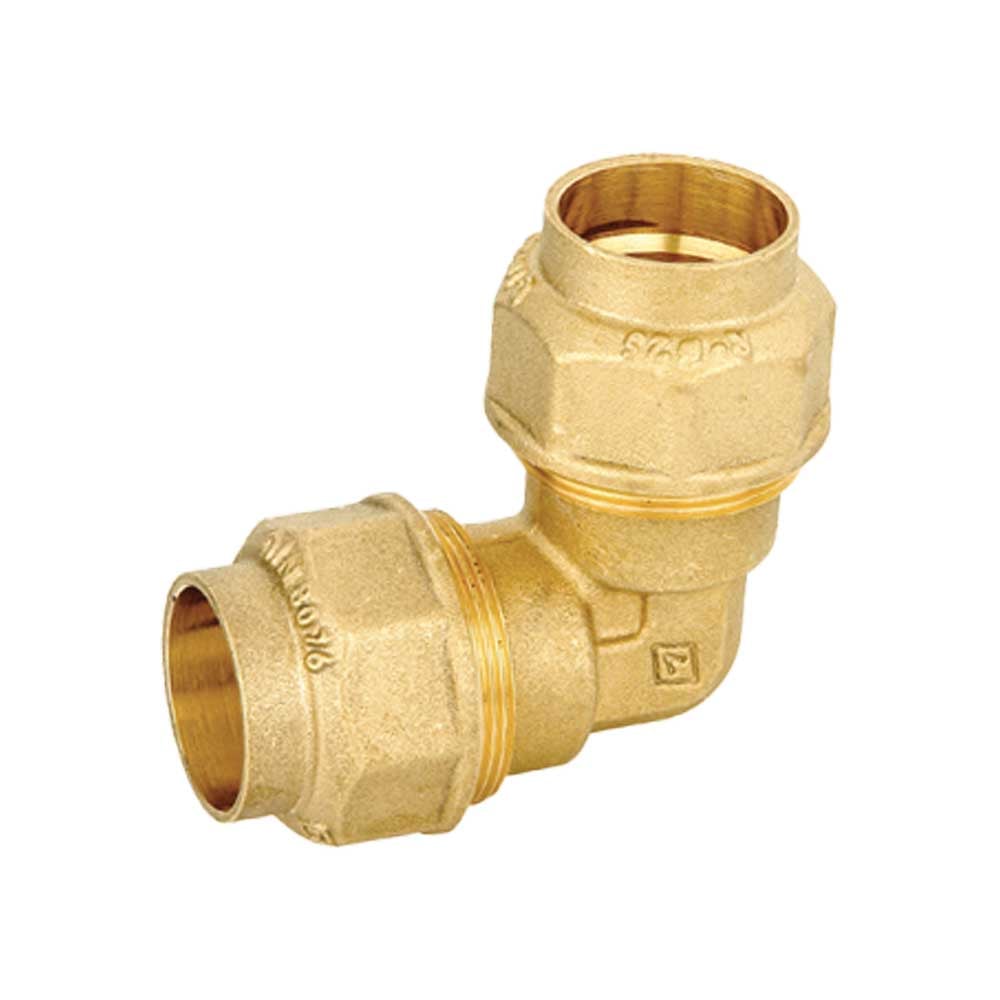 Gomito doppio in ottone a compressione per tubo PE/PEHD/PEX Valvofit Ø50 x 50 mm — Bugatti - HD casa