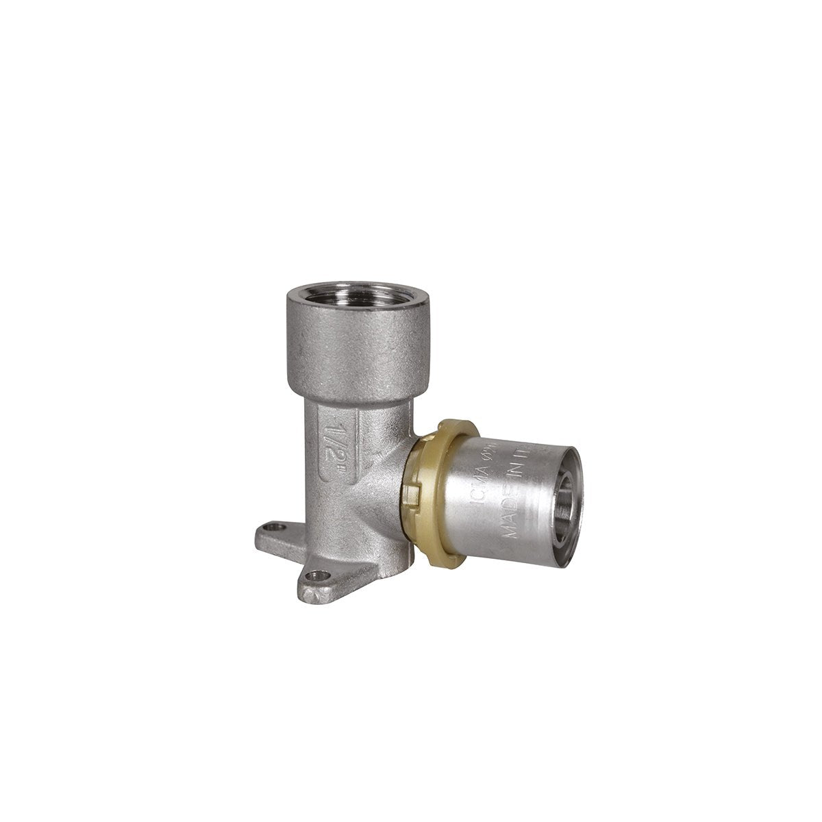 Gomito femmina flangiato a pressare tubo multistrato ICMA Ø16 x 1/2" - HD casa