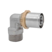 Gomito maschio a pressare per tubo multistrato ICMA Ø26 x 1" - HD casa