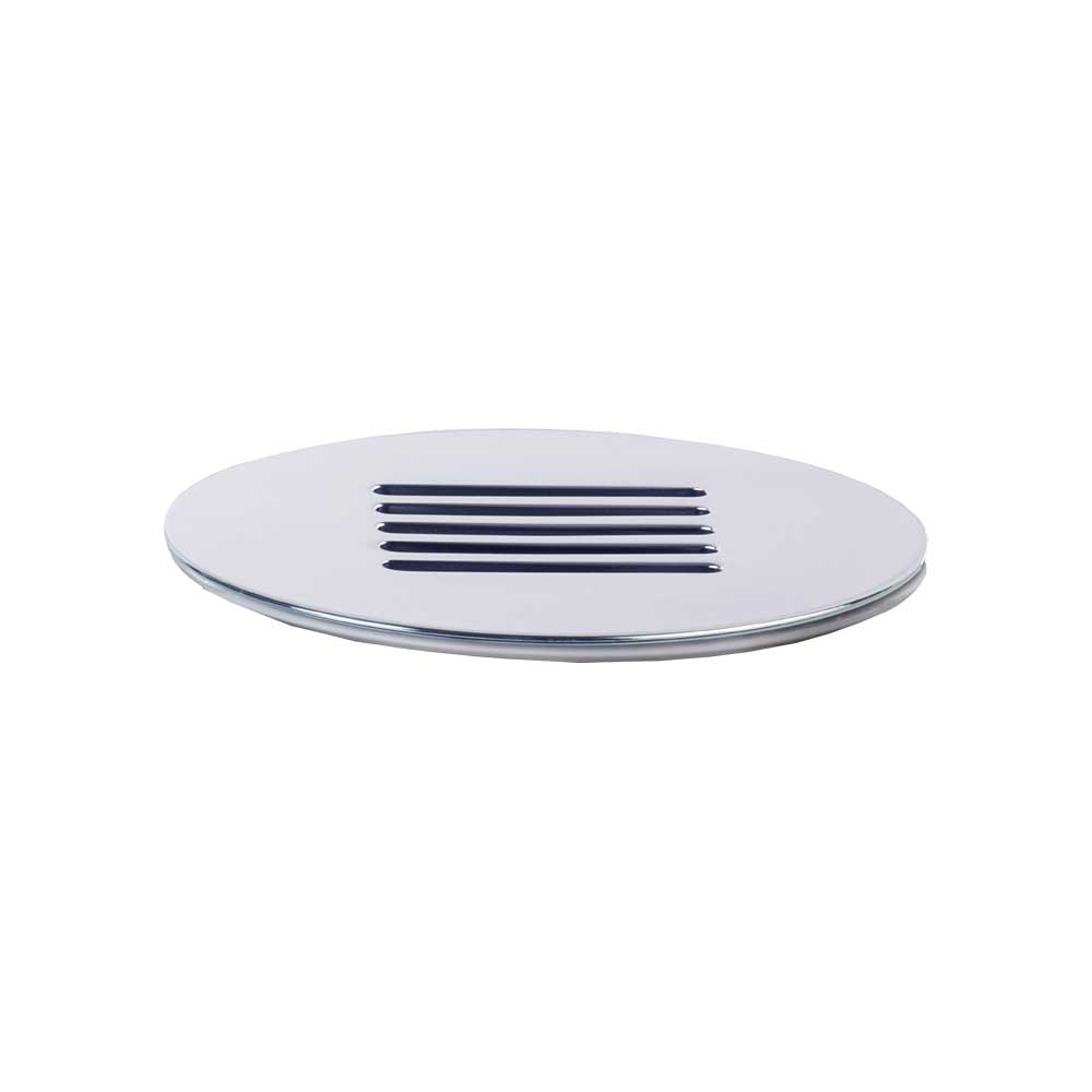 Griglia in ottone per piletta doccia altair Grated Ø110 mm - cromo — OMP - HD casa