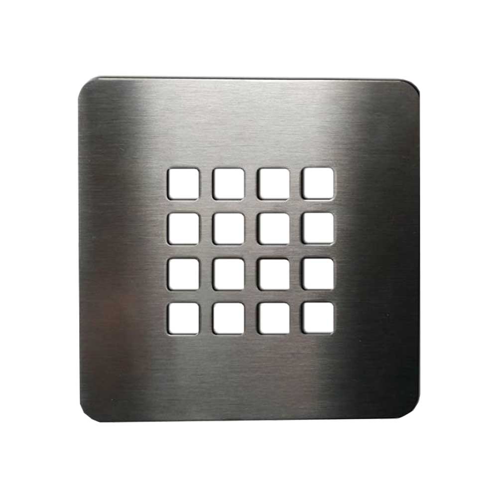 Griglia per piatto doccia Ultraflat reversibile 14 x 14 bianco / INOX — Cardinale Professional - HD casa