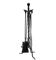 Gruppo camino torciglione con pomolo h. 70 cm — MADE IN Italy - HD casa