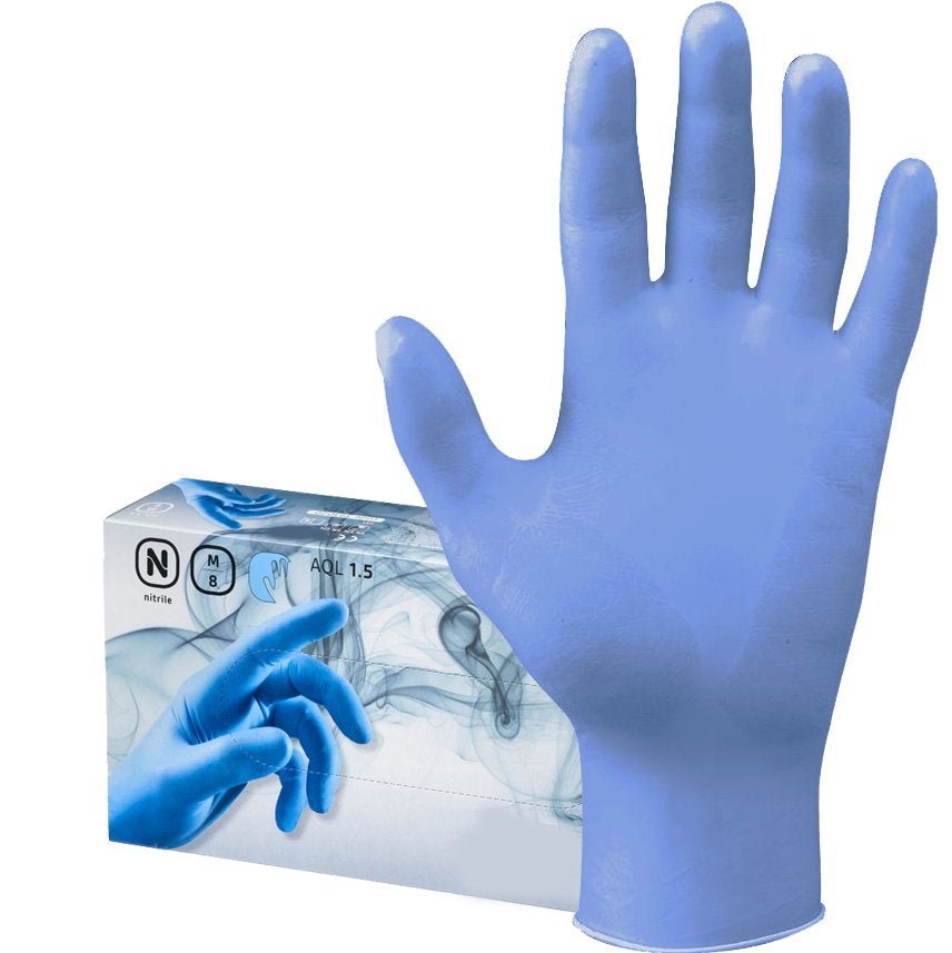 Guanto monouso in nitrile tg. m - confezione 100 pezzi - HD casa