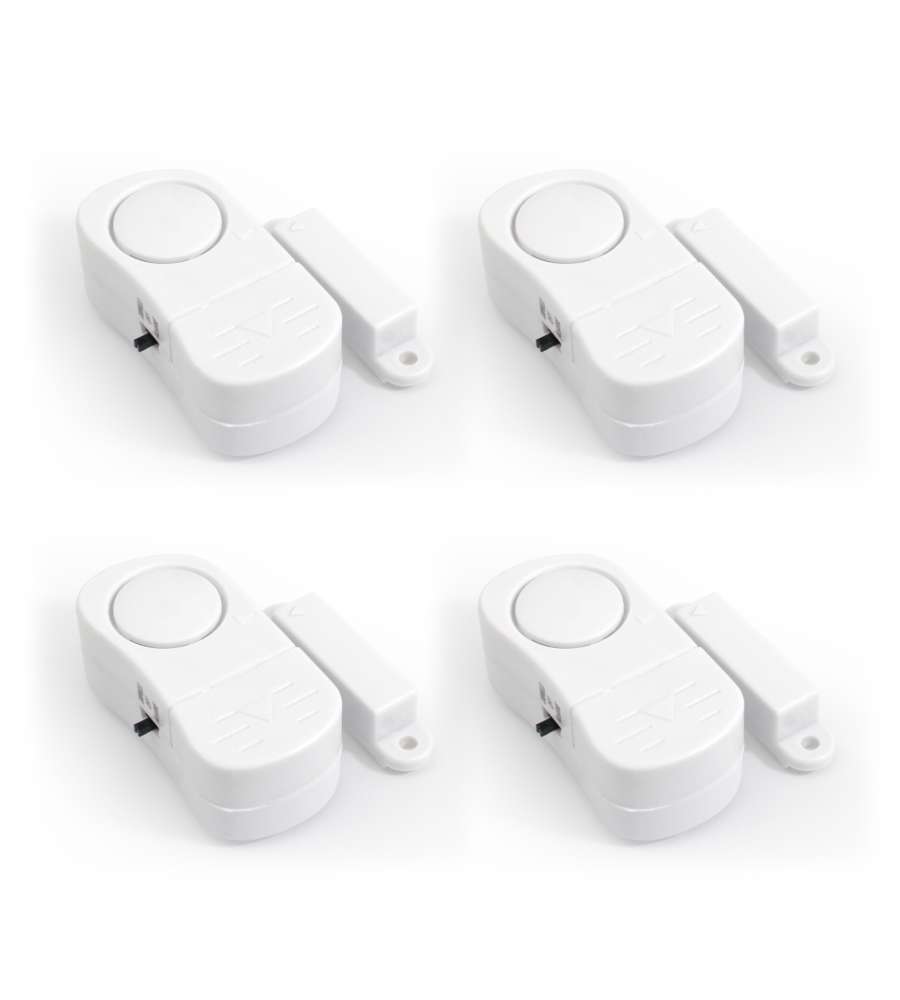 Kit 4 mini allarmi contatto magnetico - HD casa