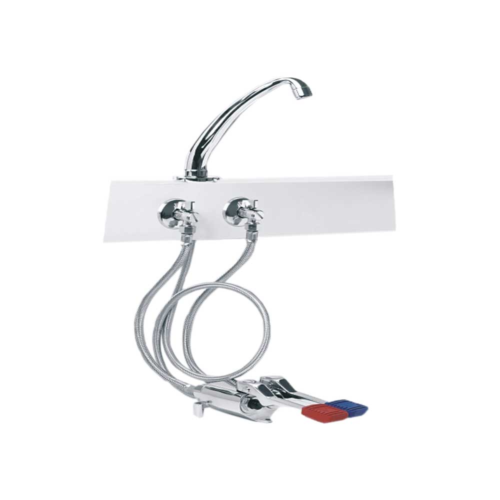 Kit completo miscelatore a pedale con bocca di erogazione modello K 2 pedali — Idral - HD casa