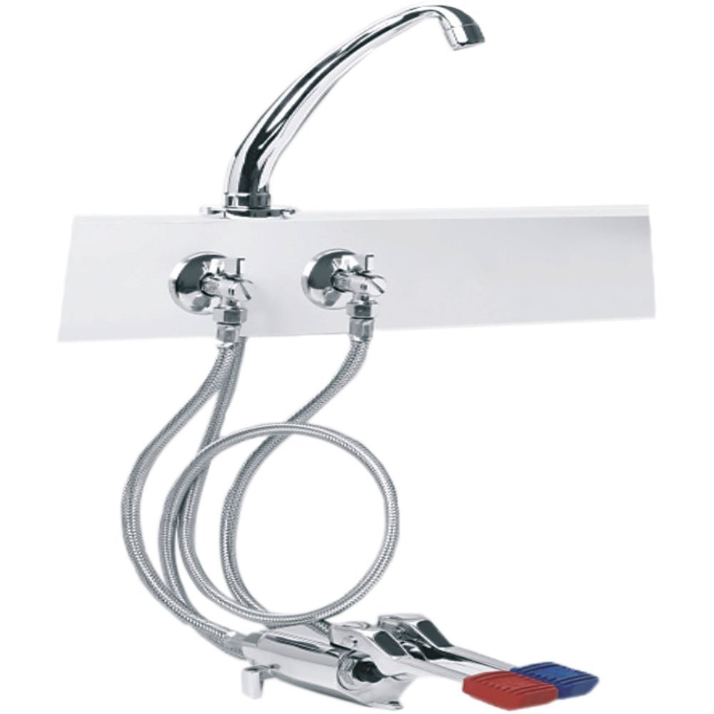 Kit completo miscelatore a pedale con bocca di erogazione modello K 2 pedali — Idral - HD casa