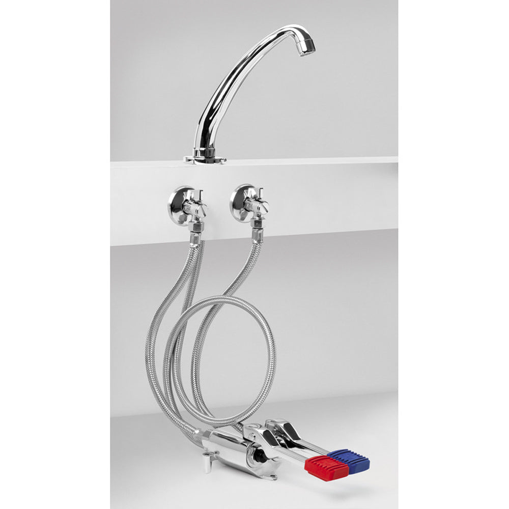 Kit completo miscelatore a pedale con bocca di erogazione modello K 2 pedali — Idral - HD casa