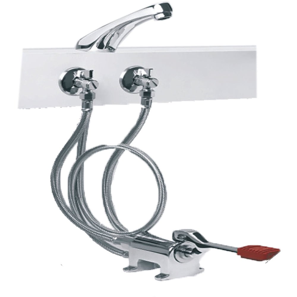 Kit completo miscelatore a pedale con bocca di erogazione modello Y 1 pedale — Idral - HD casa