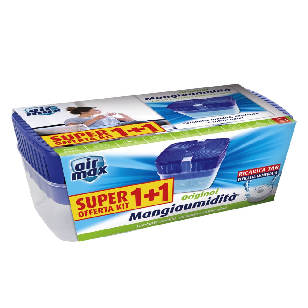 Kit mangiaumidita 1+1 450 gr 1+1 450 gr + ricarica tab 450 gr — AIR MAX - HD casa